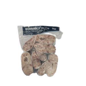 Frozen basa fish steaks 1kg